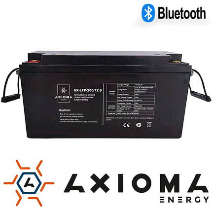 Акумулятор літієвий LiFePo4 AXIOMA energy AX-LFP-200/12.8 12.8В 200A, фото 2