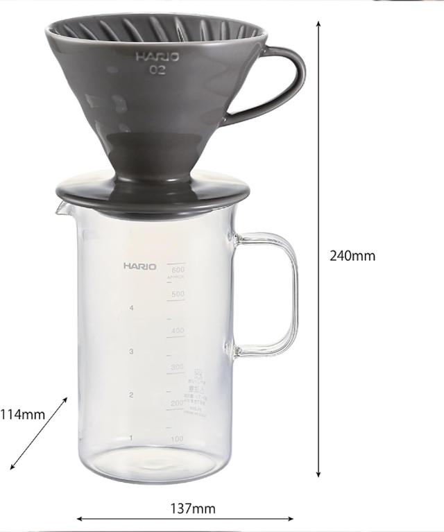 Набор Hario V60 Beaker 02 пуровер керамический