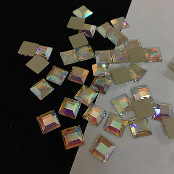 Квадратик  Preciosa Crystal AB  6х6мм*1шт