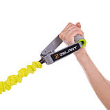 Еспандер плечовий трубчастий з ручками у захисному рукаві навантаження 2.2кг-5.4кг Zelart FI-2595, фото 5