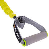 Еспандер плечовий трубчастий з ручками у захисному рукаві навантаження 2.2кг-5.4кг Zelart FI-2595, фото 3