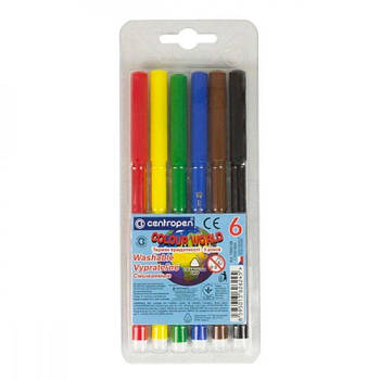 Фломастери 6 кольорів Centropen 7550/06 ТП 633303 G-Rich