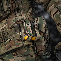 M-Tac штурмовой закрытый подсумок мультикам для ВОГ на две гранаты с быстрым доступом Molle Multicam