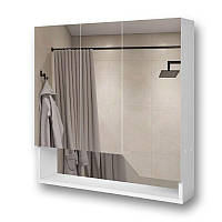 Зеркальный шкаф для ванной с фигурным фасадом G - 01 70 см.