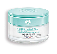 Гель-крем Yves Rocher Интенсивное увлажнение 48 часов Hydra Vegetal Ив Роше Увлажняющий крем Легкий гель-крем