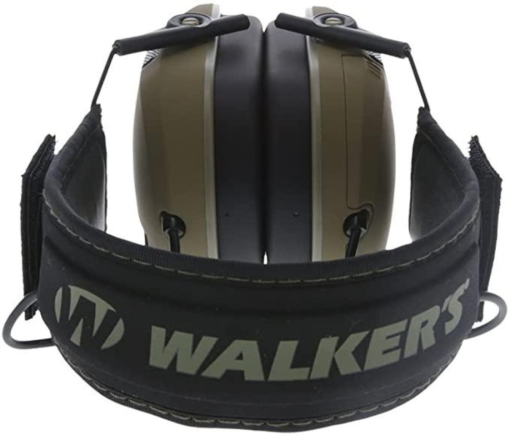 Активні оригінальні захисні навушники для стрільби Walker's Razor Slim Electronic Muff 23 дБ олива + кріплення - фото 4 - id-p2136773859