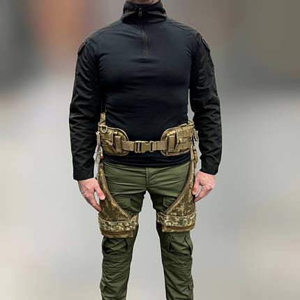 Балістичний захист стегон 2 класу, Розширений, Піксель, захист ніг від уламків, балістичний пакет 2 класу, фото 1