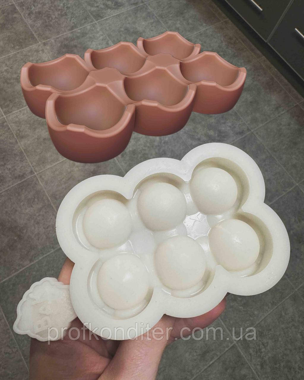 Ексклюзив. Силіконовий молд для шоколаду та ін "Лоток для яєць (3см)", фото 1