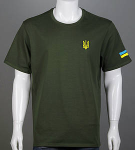 Футболка батал Тризуб UA 2306б (Уп.4шт 3XL,4XL), Хакі