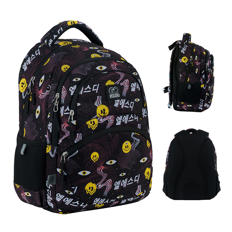 Рюкзак GoPack GO24-175M-8  39x29.5x12  чорний