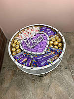 Подарочный шоколадный набор для девушки с конфетками набор в форме рафаэлло для жены, мамы, ребенка Nbox-17