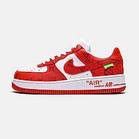 Кроссовки красные Nike Air Force Low Red