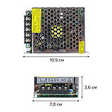 Блок живлення OEM DC12 120W 10А TR-120-12, для світлодіодних стрічок, негерметичний, компактний, фото 3
