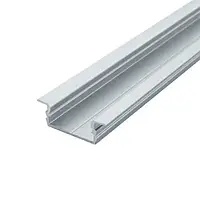 Профіль врізний алюмінієвий LED BIOM ЛПВ7 7х16, анодований (палиця 2 м), м