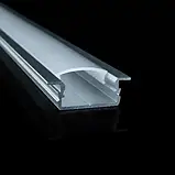 Профіль врізний алюмінієвий LED BIOM ЛПВ7 7х16, анодований (палиця 2 м), м, фото 2