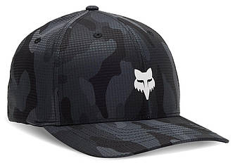 Кепка FOX HEAD TECH FlexFit® Hat - CAMO (Black), S/M