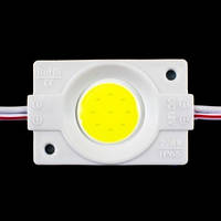 Світлодіодний модуль COB, 2.4W круглий, 12В, IP65 білий