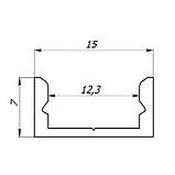 ПРОФІЛЬ ЛП-7 анодований (2000х59мм), фото 3