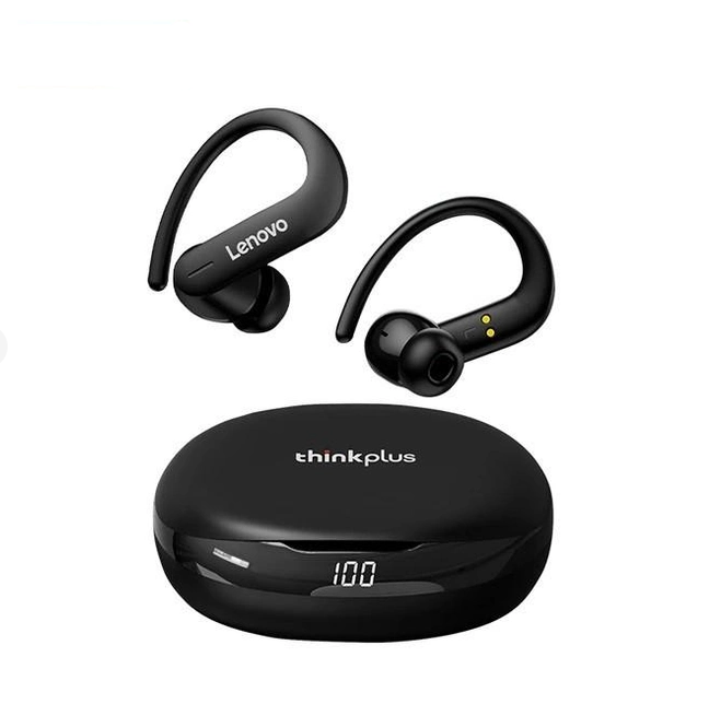 Бездротові навушники Lenovo T50 ThinkPlus Bluetooth 5.2 для iPhone Android (Black)