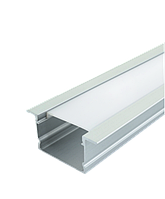 ПРОФІЛЬ врізний ЛПВ20 анодований (200х20х30х43) з матовим розсіювачем