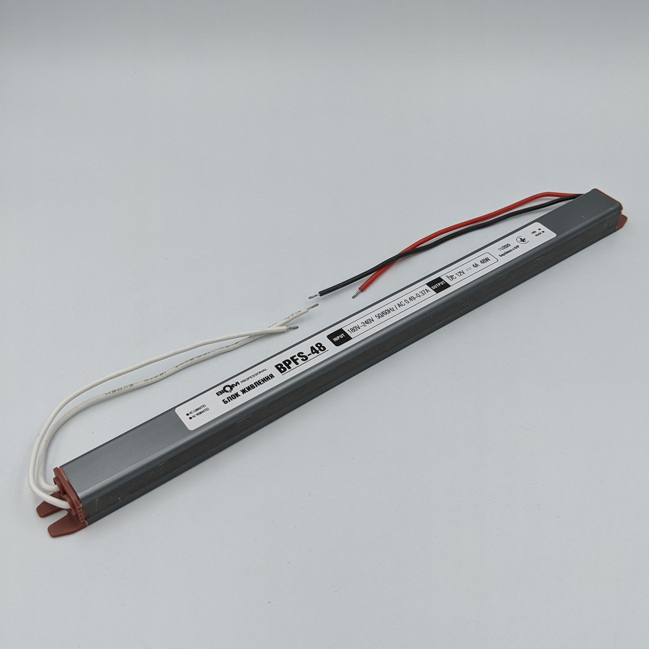 Вузький блок живлення IP67 BIOM Professional DC12 48W BPFS-48 4А