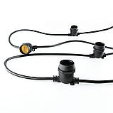 Гірлянда для світлодіодних ламп BIOM IP67 E27*20, 100 W, 10,5 м, фото 2