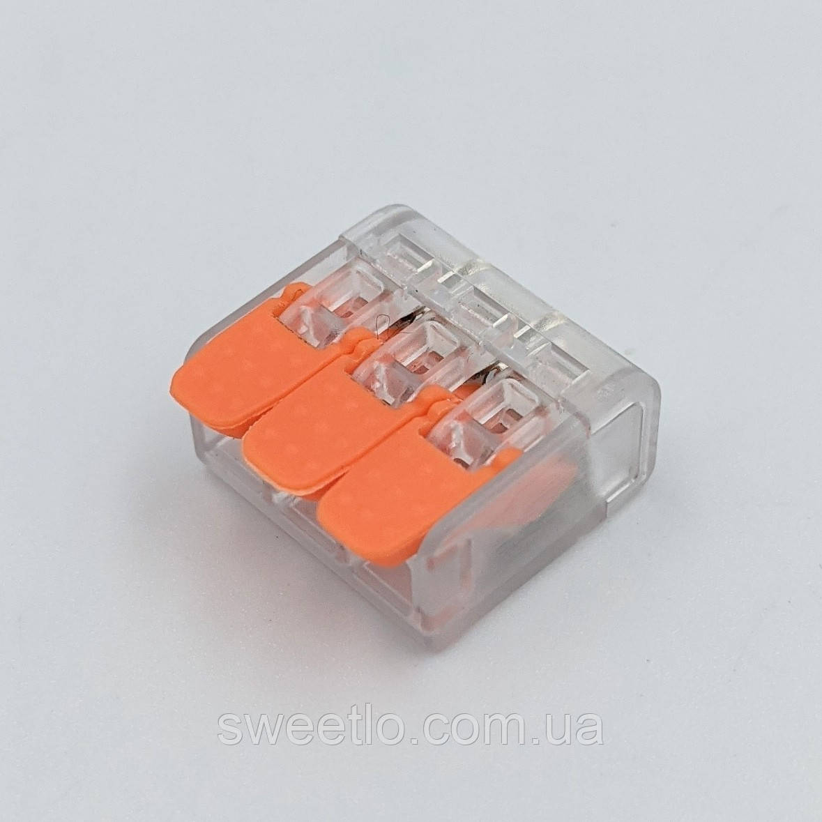 Клемник BIOM WT-463 (3 входи) 32А 400В 0.14-4mm2, фото 1