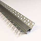 Профіль алюмінієвий врізний зовнішній кут BIOM LDP-133 45х20 з розсіювачем, анодований, під гіпсокартон, кутовий, фото 2