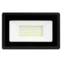 Світлодіодний прожектор AREAL 30W PR-30 6200K 220V IP65, вуличний, чорний, прямокутний, поворотний