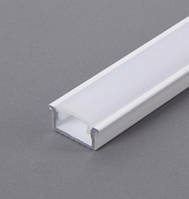 Профіль БІЛИЙ врізний алюмінієвий ЛПВ7 7х16, анодований із розсіювачем