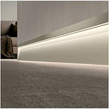 Плінтус алюмінієвий підсвітку BIOM PLP-501 200 см, 1 м, фото 2