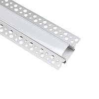 Профіль алюмінієвий врізний широкий BIOM LDP-141 58х14 з розсіювачем, анодований, під гіпсокартон