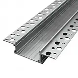 Профіль алюмінієвий врізний широкий BIOM LDP-141 58х14 з розсіювачем, анодований, під гіпсокартон, фото 2