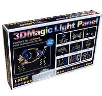 Оптическая мозаика с подсветкой HMD 3D Magic Light Panel 888 набор из 180 разноцветных фишек XE, код: 8403946