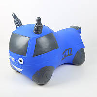 Дитячий гумовий стрибун Машина синя, 1600 г, 40*30 см