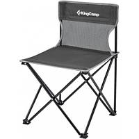 Складное кресло KingCamp Compact Chair in Steel M (1026-KC3832_BLACKGREYCHEC) XE, код: 7643336