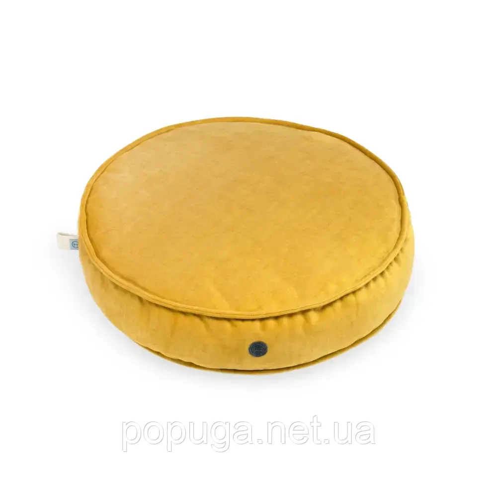 Подушка для собак та котів Harley and Cho Memory Foam Island Yellow M d=65 cм