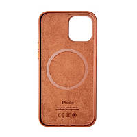 Чохол (Leather case) для iPhone 12 / iPhone 12 Pro with magsafe Saddle Brown