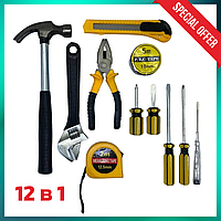 Хороший набор инструментов 12 в 1 удобный комплект полезных инструментов Домашний набор инструментов