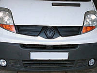 Зимняя верхняя накладка на решетку 2001-2007, Матовая для Renault Trafic от PR