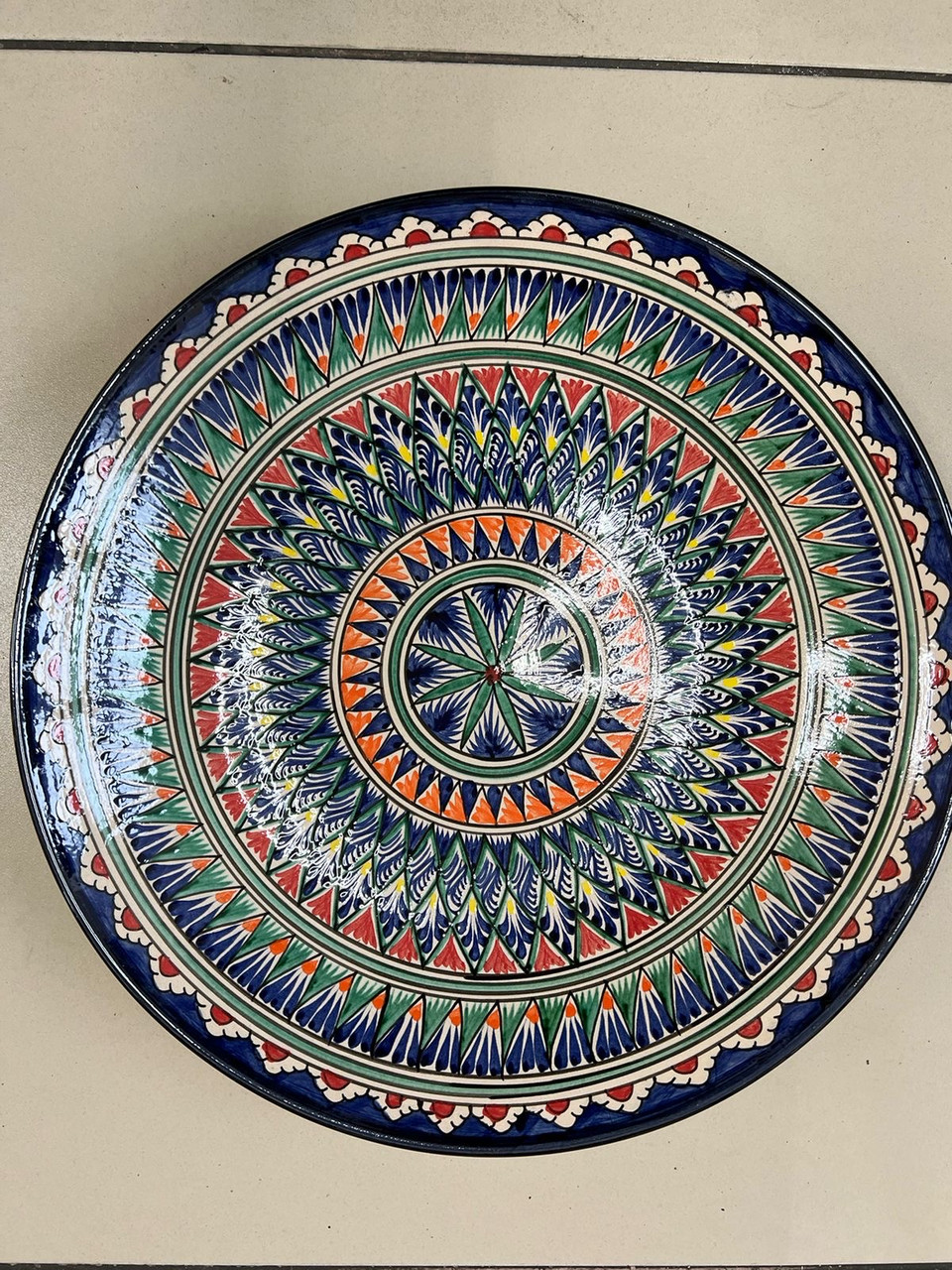 Узбекская тарелка, блюдо, ляган 42см: продажа, цена в Вишнёвом. Тарелки ...