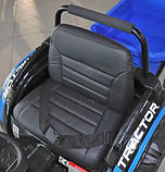 Дитячий трактор - електромобіль з причепом Bambi, синій, фото 4