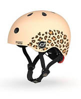 Шолом захисний дитячий Scoot&Ride із ліхтариком 45-51 см Леопард (SR-181206-LEOPARD)