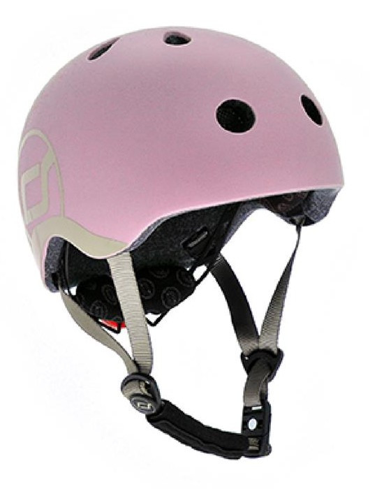 Захисний дитячий шолом Scoot&Ride з ліхтариком 45-51 см Рожевий (SR-181206-ROSE)