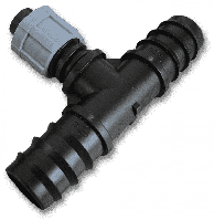 Тройник соединитель для трубки 20мм х2/капельная лента, DSTA04-20L