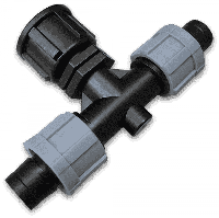 Тройник капельная лента х2 / резьба внутренняя 1/2", DSTA05-12L