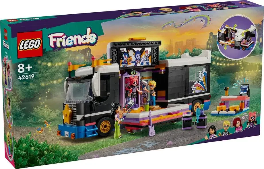 Конструктор LEGO Friends Автобус для музичного туру поп-зірки (42619), фото 1