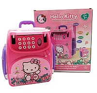 Электронная копилка сейф рюкзак с кодовым замком Hello Kitty , хелоу кити розовая