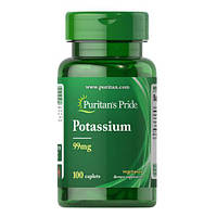 Puritan's Pride Potassium 99 mg 100 табл HS