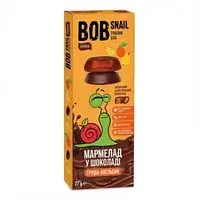 Мармелад груша апельсин в бельгийском молочном шоколаде 27 г Bob Snail